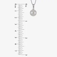Cultured Freshwater Pearl Sterling Silver Stud Earring & Pendant 2-pc Set