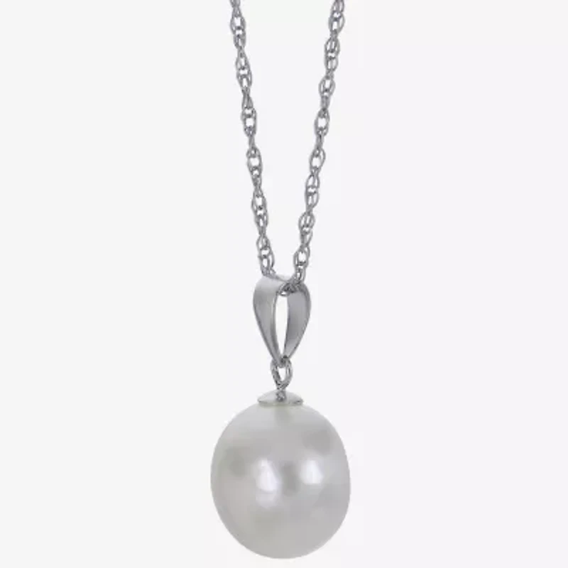 Cultured Freshwater Pearl Sterling Silver Stud Earring & Pendant 2-pc Set