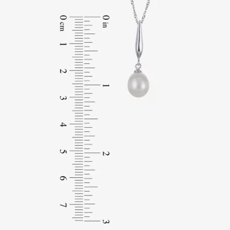 Womens White Cultured Freshwater Pearl Sterling Silver 2-pc. Jewelry Set