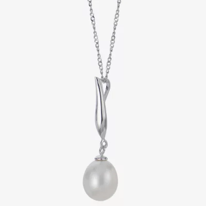Womens White Cultured Freshwater Pearl Sterling Silver 2-pc. Jewelry Set
