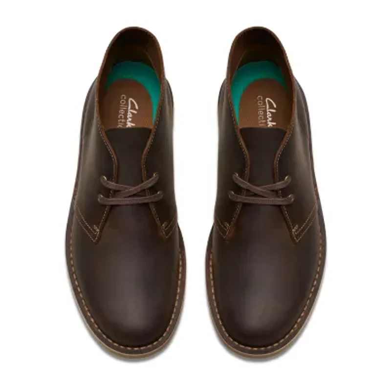 Clarks Mens Shepton Flat Heel Chukka Boots