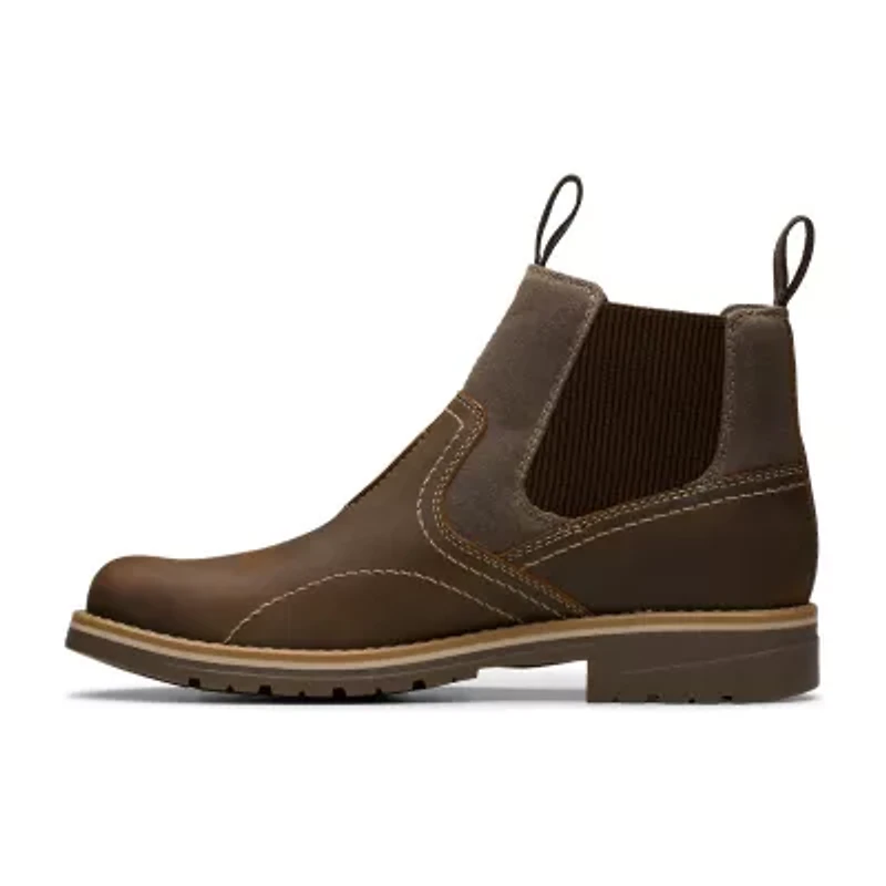 Clarks Mens Morris Easy Waterproof Flat Heel Winter Boots