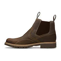 Clarks Mens Morris Easy Waterproof Flat Heel Winter Boots