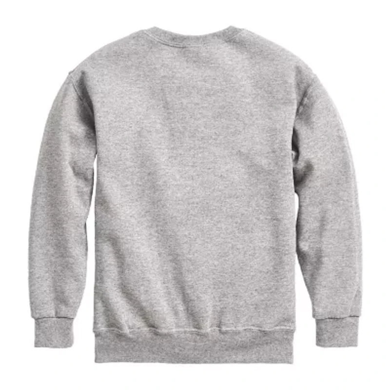 Disney Collection Little & Big Kid Unisex Crew Neck Fleece Long Sleeve Winnie The Pooh Sweatshirt