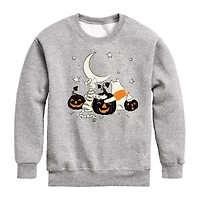 Disney Collection Little & Big Kid Unisex Crew Neck Fleece Long Sleeve Winnie The Pooh Sweatshirt