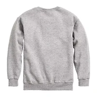 Disney Collection Little & Big Kid Girls Crew Neck Fleece Long Sleeve Princess Sweatshirt