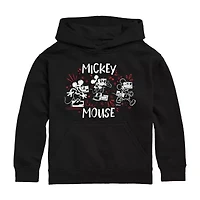 Disney Collection Little & Big Kid Boys Long Sleeve Mickey Mouse Fleece Hoodie