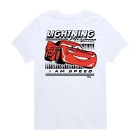 Disney Collection Little & Big Kid Boys Crew Neck Short Sleeve Cars Graphic T-Shirt