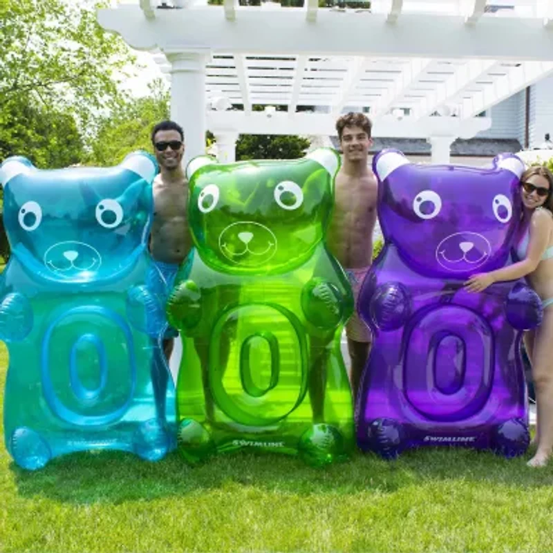 60in Green Gummy Bear Swimming Pool Float