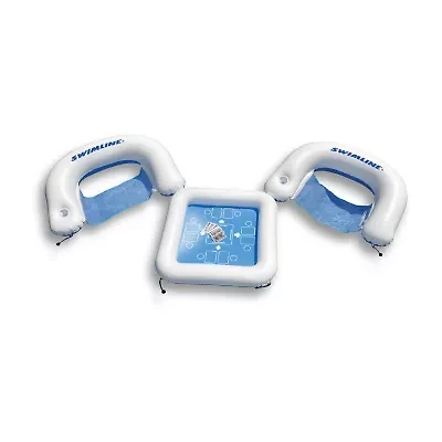 3pc Poker Table Chairs With Cards Pool Float