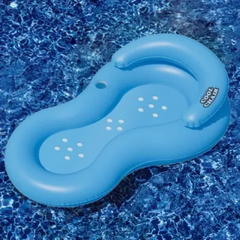 Inflatable Chair Lounge Chair With Holes Pool Float