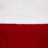 48'' Oversized Red and White Velveteen Santa Claus Belt Buckle Christmas Stocking