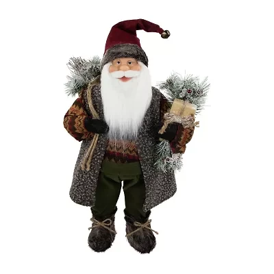 24'' Country Rustic Santa Claus Christmas Figure