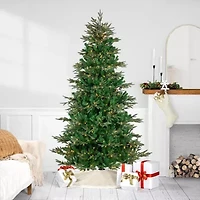 7.5' Pre-Lit Hudson Fir Artificial Christmas Tree  Warm White LED Lights