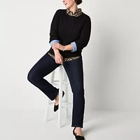 St. John's Bay Tall Womens Crew Neck Long Sleeve Pullover Sweater