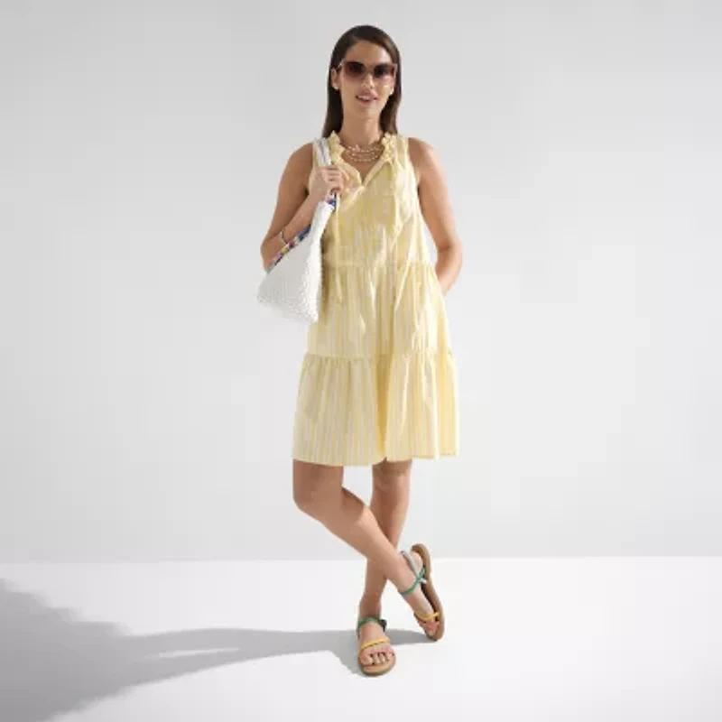 Mixit Womens Multi Strap Adjustable Strap Flat Sandals