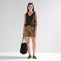 Liz Claiborne Womens Harmony Criss Cross Strap Flat Sandals