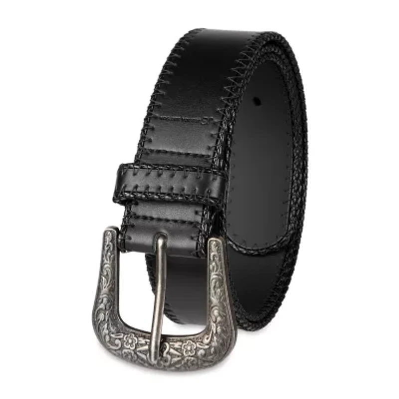 JS Jessica Simpson 1.5" Stitched Western Womens Belt