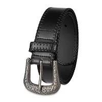 JS Jessica Simpson 1.5" Stitched Western Womens Belt