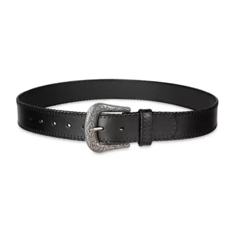 JS Jessica Simpson 1.5" Stitched Western Womens Belt