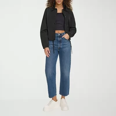 Champion Wind Resistant Water Midweight Womens Cropped Windbreaker