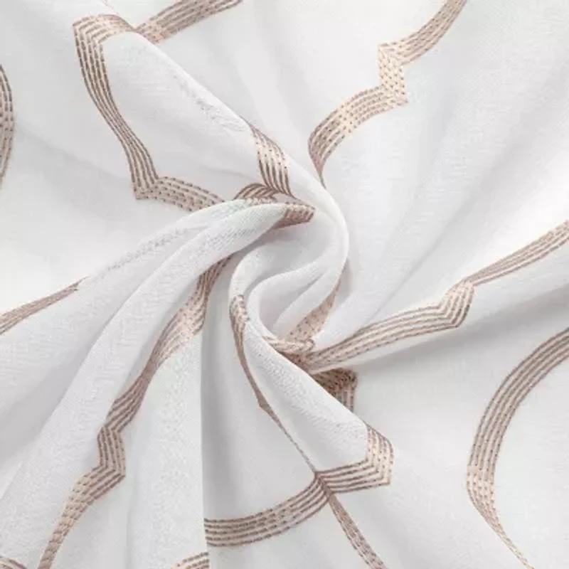 Avondale Grommet Top Sheer Single Curtain Panel