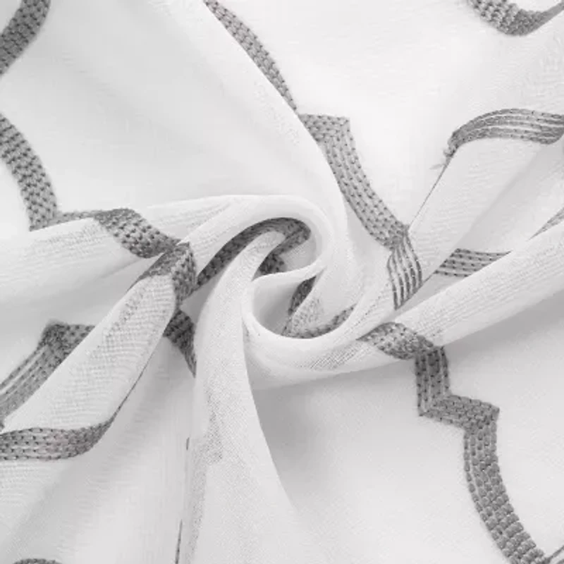 Avondale Grommet Top Sheer Single Curtain Panel