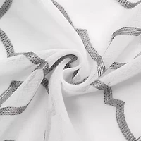 Avondale Grommet Top Sheer Single Curtain Panel