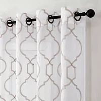 Avondale Grommet Top Sheer Single Curtain Panel