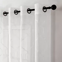 Avondale Grommet Top Sheer Single Curtain Panel