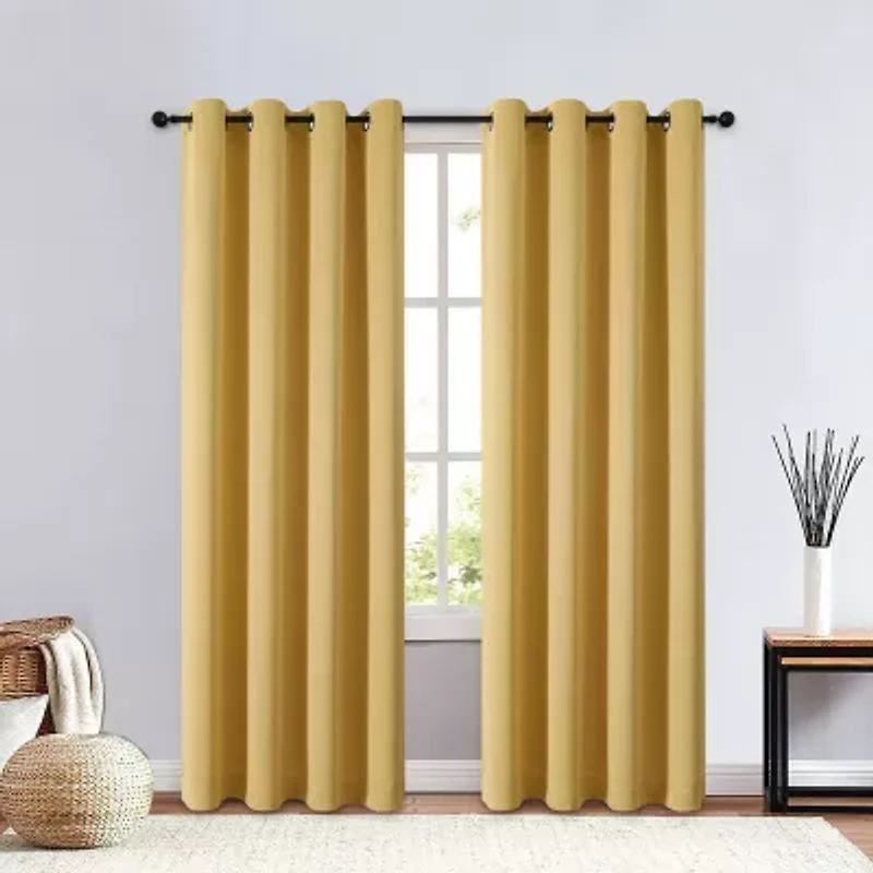 Regal Home Clardiges Grommet Top Blackout Single Curtain Panel