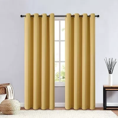 Regal Home Clardiges Grommet Top Blackout Single Curtain Panel