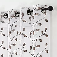 Elberon Grommet Top Sheer Single Curtain Panel