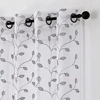 Elberon Grommet Top Sheer Single Curtain Panel