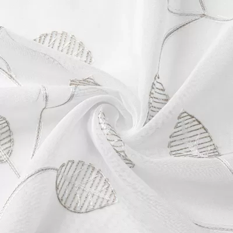 Florence Grommet Top Sheer Single Curtain Panel