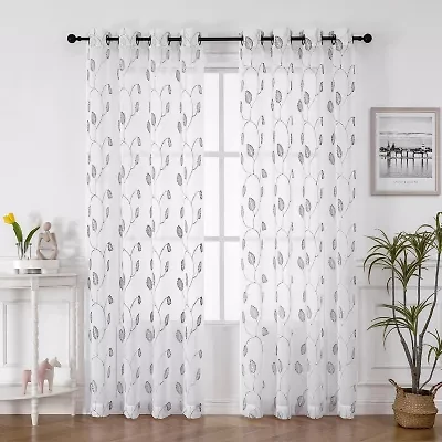 Florence Grommet Top Sheer Single Curtain Panel