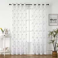 Florence Grommet Top Sheer Single Curtain Panel
