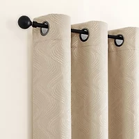 Regal Home Talia Grommet Top Blackout Single Curtain Panel