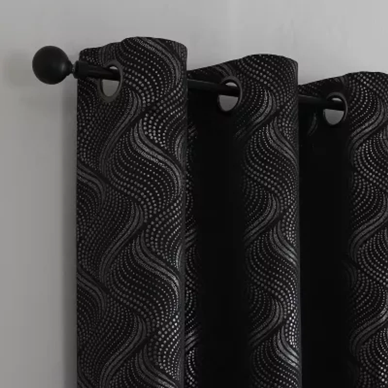 Regal Home Talia Grommet Top Blackout Single Curtain Panel