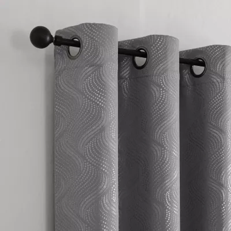 Regal Home Talia Grommet Top Blackout Single Curtain Panel