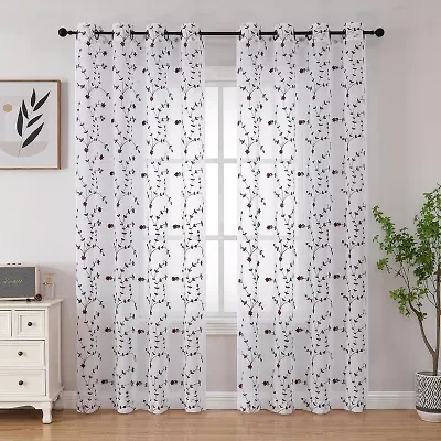 Joda Grommet Top Sheer Single Curtain Panel