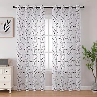 Joda Grommet Top Sheer Single Curtain Panel