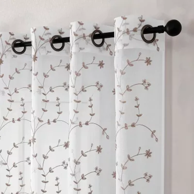 Joda Grommet Top Sheer Single Curtain Panel