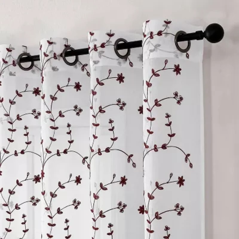 Joda Grommet Top Sheer Single Curtain Panel