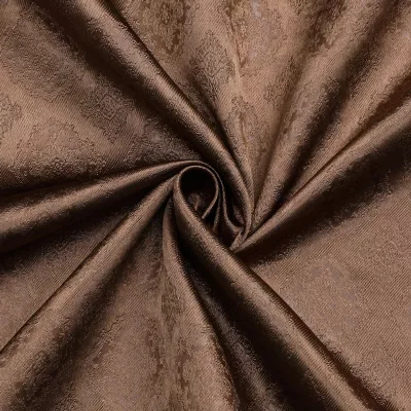 Regal Home Tobias Embossed Grommet Top Blackout Single Curtain Panel