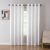 Regal Home Tobias Embossed Grommet Top Blackout Single Curtain Panel