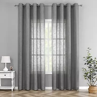 Tranquility Grommet Top Sheer Single Curtain Panel