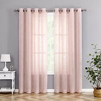 Tranquility Grommet Top Sheer Single Curtain Panel