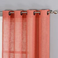 Tranquility Grommet Top Sheer Single Curtain Panel
