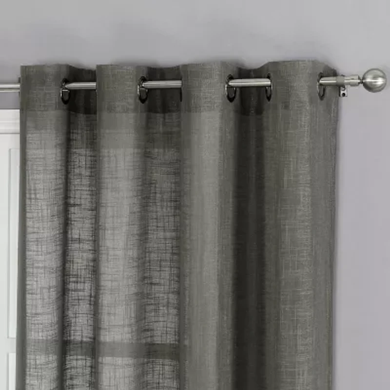 Tranquility Grommet Top Sheer Single Curtain Panel